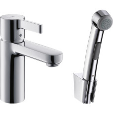 Смеситель Hansgrohe Metris S 31160000 для раковины с гигиеническим душем Смеситель Hansgrohe Metris S 31160000 для раковины с гигиеническим душем