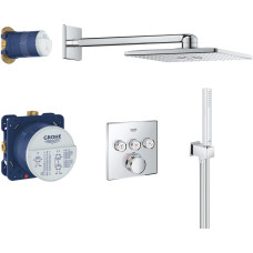 Душевая система GROHE Grohtherm SmartControl Perfect с душевым гарнитуром и верхним душем Rainshower SmartActive Cube 310, хром (34706000) Душевая система GROHE Grohtherm SmartControl Perfect с душевым гарнитуром и верхним душем Rainshower SmartActive Cube 310, хром (34706000)