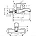 Смеситель для ванны с подключением душа hansgrohe Metropol Classic 31340090