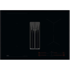 Индукционная стеклокерамическая панель с вытяжкой AEG NCH74B01AB