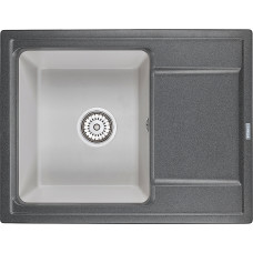 Мойка кухонная Granula Hibrid HI-65 графит-базальт