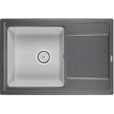Мойка кухонная Granula Hibrid HI-74 черный-арктик Мойка кухонная Granula Hibrid HI-74 черный-арктик