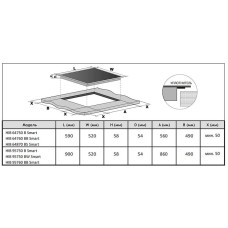 Варочная панель Korting HIB 95750 BW Smart
