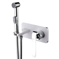 Гигиенический душ Lemark Melange LM4919CW со смесителем, С ВНУТРЕННЕЙ ЧАСТЬЮ