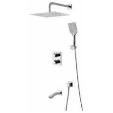 Смеситель Lemark Yeti LM7842С термостатический для ванны и душа, встраиваемый Смеситель Lemark Yeti LM7842С термостатический для ванны и душа, встраиваемый