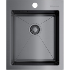 Мойка кухонная Omoikiri Akisame 41-GM 4973094 вороненая сталь Мойка кухонная Omoikiri Akisame 41-GM 4973094 вороненая сталь