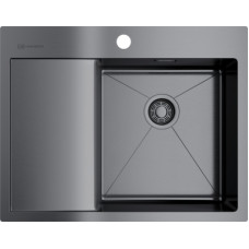 Мойка кухонная Omoikiri Akisame 65-GM-R вороненая сталь Мойка кухонная Omoikiri Akisame 65-GM-R вороненая сталь