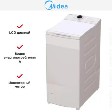 Стиральная машина с вертикальной загрузкой Midea MF100T80BS/W-RU