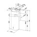 Вытяжка без купола Faber CYLINDRA PLUS BK Matt A37 335.0606.998