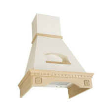 Каминная вытяжка Elikor Бельведер Флореале 60П-650-П3Д бежевый/дуб неокрашенный