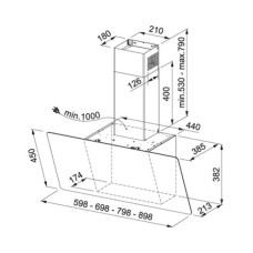Вытяжка Franke FPJ 705 V BK/SS 330.0528.069 Вытяжка Franke FPJ 705 V BK/SS 330.0528.069