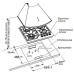 Газовая варочная панель Gefest ПВГ 2232-01 К83