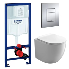 Система инсталляции для унитазов Grohe Rapid SL 38772001 3 в 1 с кнопкой смыва