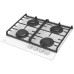 Газовая варочная панель Evelux HEG 600 WG Газовая варочная панель Evelux HEG 600 WG