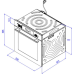 Электрический духовой шкаф Weissgauff EOV 29 PDWS 436 719