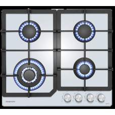 Газовая варочная панель Meferi MGH604WH GLASS COMFORT