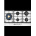 Газовая варочная панель Hiberg VM 9255 W белое матовое стекло