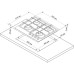 Газовая варочная панель Electronicsdeluxe GG4 750229F-013