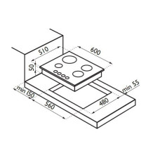 Газовая варочная панель Ardesia SL 6V4 GTX