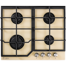 Газовая варочная панель LEX GVG 642 IVORY Газовая варочная панель LEX GVG 642 IVORY