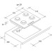 Газовая варочная панель Candy CVG6BR4WPB