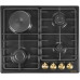 Комбинированная варочная панель LebenHoff ОМ6031 Retro Black Комбинированная варочная панель LebenHoff ОМ6031 Retro Black