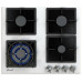 Газовая варочная панель Fornelli PGA 60 Quadro WH