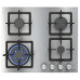 Газовая варочная панель Fornelli PGT 60 CALORE IX