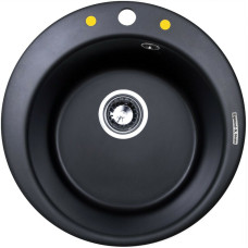 Кухонная мойка Zigmund & Shtain Kreis 480 черный базальт