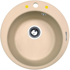 Кухонная мойка Zigmund & Shtain Kreis 480 топленое молоко