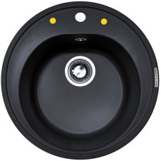 Кухонная мойка Zigmund & Shtain Kreis 505 черный базальт Кухонная мойка Zigmund & Shtain Kreis 505 черный базальт