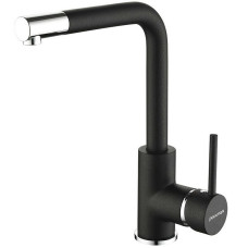 Смеситель для кухни Paulmark HONNER гранит, черный металлик