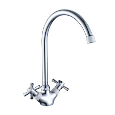 Смеситель для кухни Decoroom DR51028 белый/хром