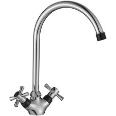 Смеситель для кухни Decoroom DR51028 черный/хром