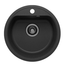 Кухонная мойка Polygran Quartz Bond 480 уголь