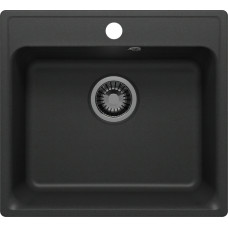 Кухонная мойка Polygran Quartz Bond 530 уголь