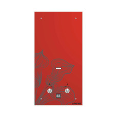 Газовый проточный водонагреватель Neva 4510 Glass красный цветок 29747