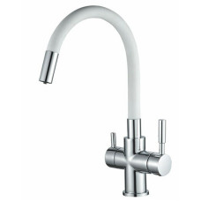 Смеситель для кухни Schein 8683WP белый