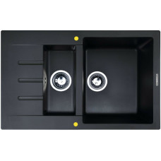 Кухонная мойка Zigmund & Shtain Rechteck 775.2 черный базальт Кухонная мойка Zigmund & Shtain Rechteck 775.2 черный базальт