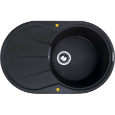 Кухонная мойка Zigmund & Shtain Kreis OV 770B черный базальт