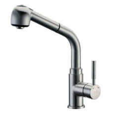 Смеситель для кухонной мойки WasserKraft Wern 4266 с выдвижной лейкой матовый хром Смеситель для кухонной мойки WasserKraft Wern 4266 с выдвижной лейкой матовый хром