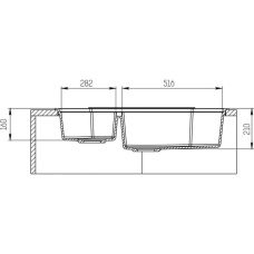 Кухонная мойка KitKraken Creek Y-900M.9004 black