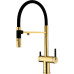 Смеситель для кухни Paulmark GRAVITY золото, черный шланг Смеситель для кухни Paulmark GRAVITY золото, черный шланг