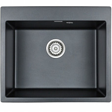 Кухонная мойка Paulmark KANTE черный металлик