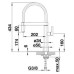 Смеситель для мойки Blanco Culina-S Mini хром 519843