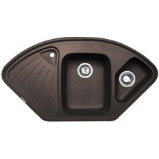 Кухонная мойка Zigmund & Shtain ECKIG 1000.2 швейцарский шоколад