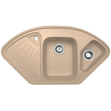 Кухонная мойка Zigmund & Shtain ECKIG 1000.2 топленое молоко