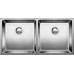 Кухонная мойка Blanco ANDANO 400/400-U нержавеющая сталь 522987 Кухонная мойка Blanco ANDANO 400/400-U нержавеющая сталь 522987