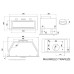 Встраиваемая вытяжка MAUNFELD TRAPEZE 603EM нержавеющая сталь