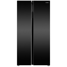 Холодильник Hyundai CS6503FV черное стекло Холодильник Hyundai CS6503FV черное стекло